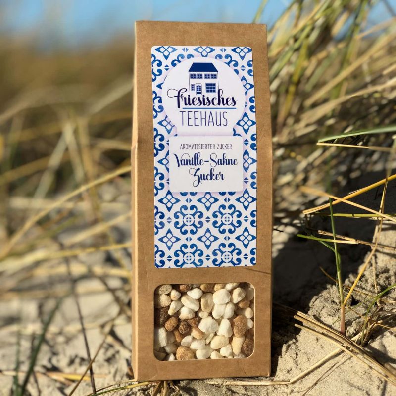 Friesisches Teehaus - Vanille-Sahne Zucker - Süsswaren - Strand