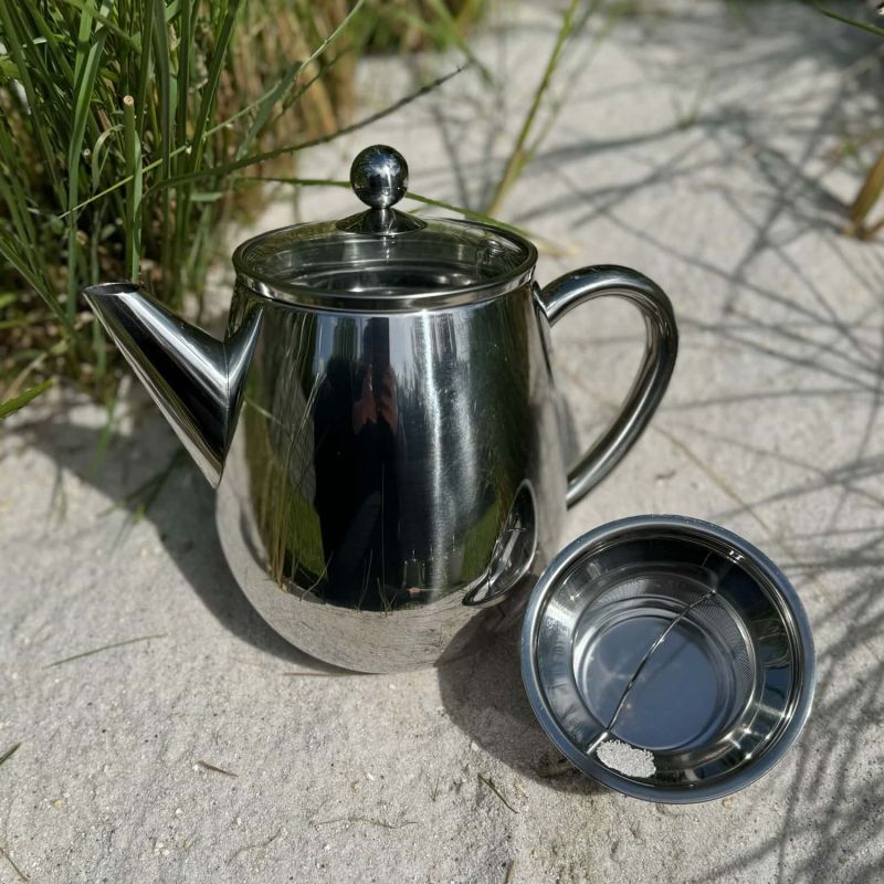 Friesisches Teehaus - Isolierkanne Duet Eva 1,1L - chrome - Strand