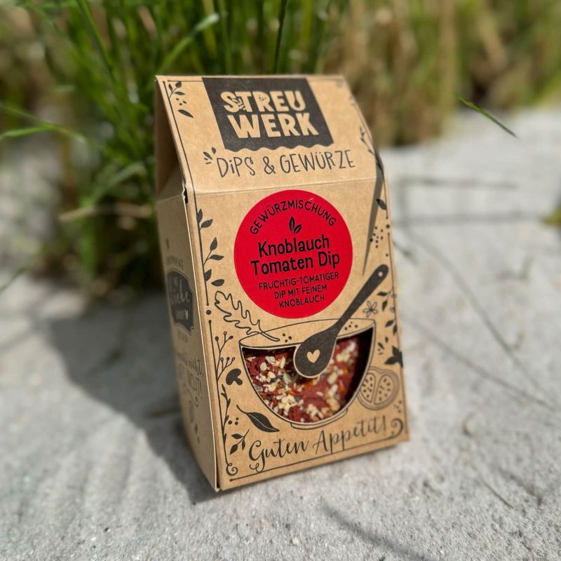 Streuwerk - Gewürzezubereitung 'Knoblauch-Tomaten-Dip' - Strand