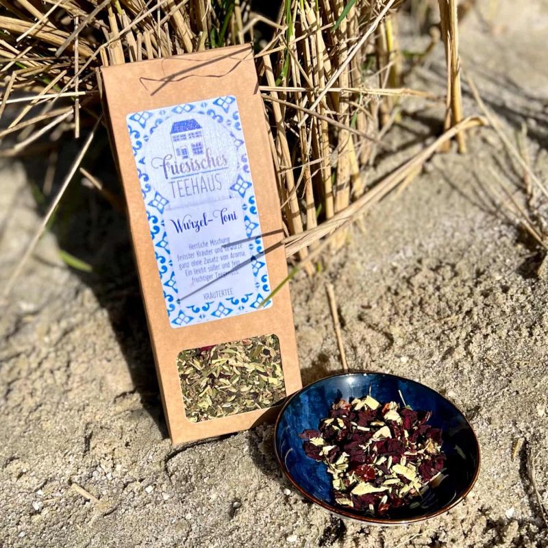 Friesisches Teehaus - Wurzel- Toni - Kräutertee - Strand