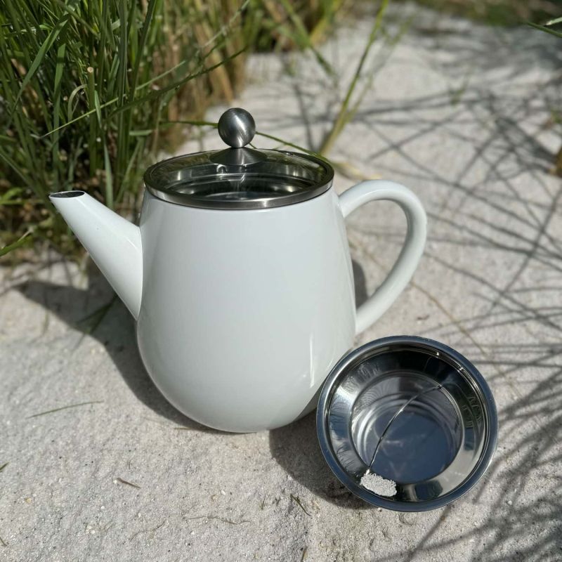 Friesisches Teehaus - Isolierkanne Duet Eva 1,1L - weiß - Strand