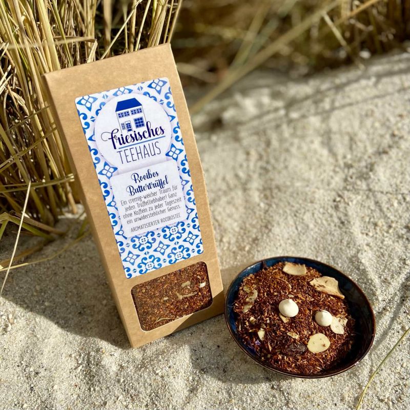 Friesisches Teehaus - Rooibos Buttertrüffel - Rooibostee - Strand
