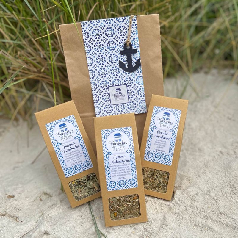 Friesisches Teehaus - Teepräsent 'Abendgruß' - Strand'