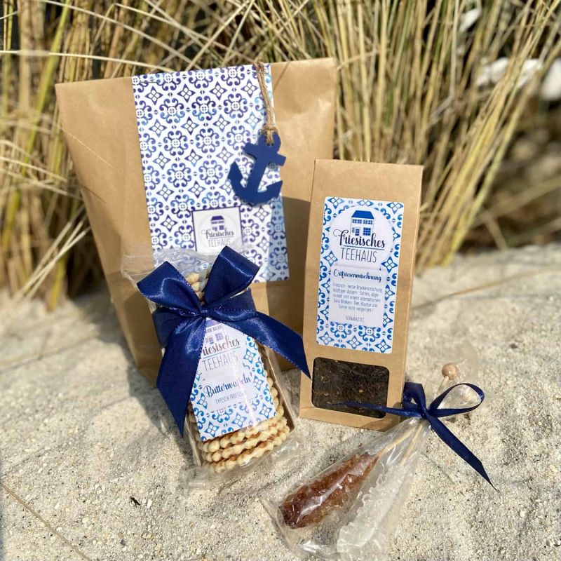 Friesisches Teehaus - Geschenktüte 'Ostfriesische Teestunde' - Strand