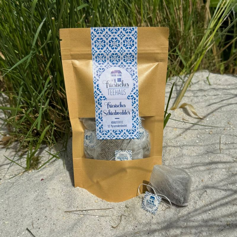 Friesisches Teehaus - Schietwetter Kräutertee - Pyramidenbeutel - Strand