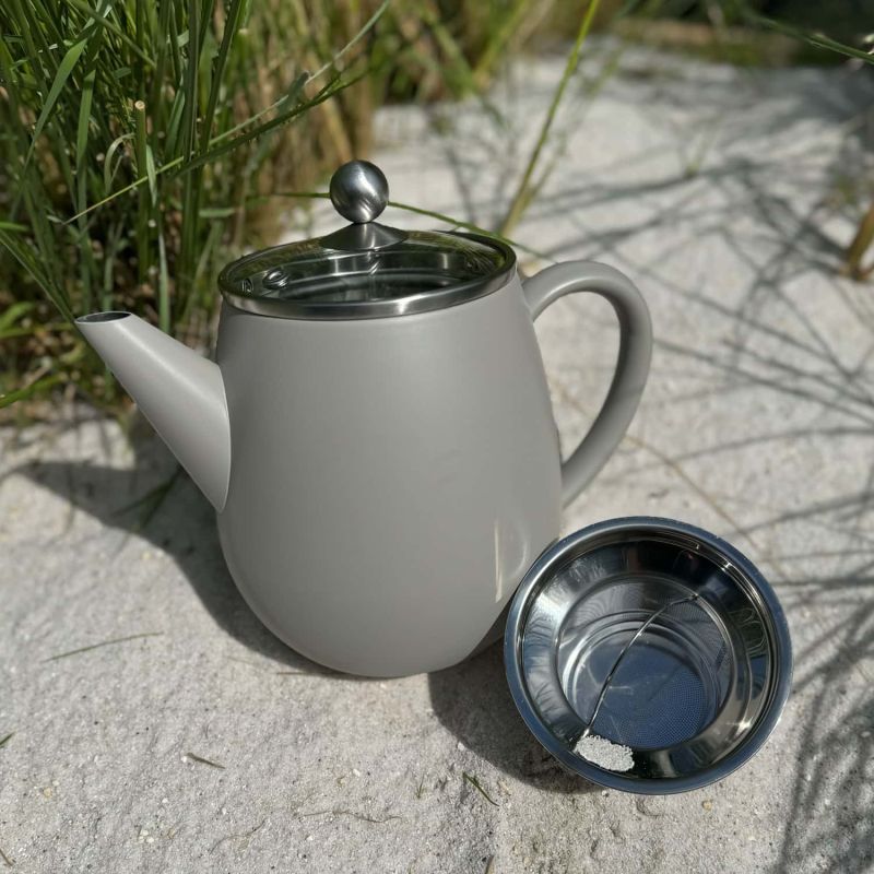 Friesisches Teehaus - Isolierkanne Duet Eva 1,1L - grau - Strand